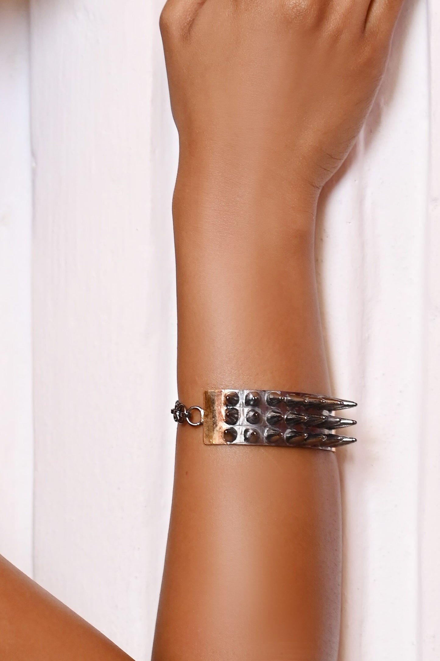 Edgy Elegance Spike Bracelet 