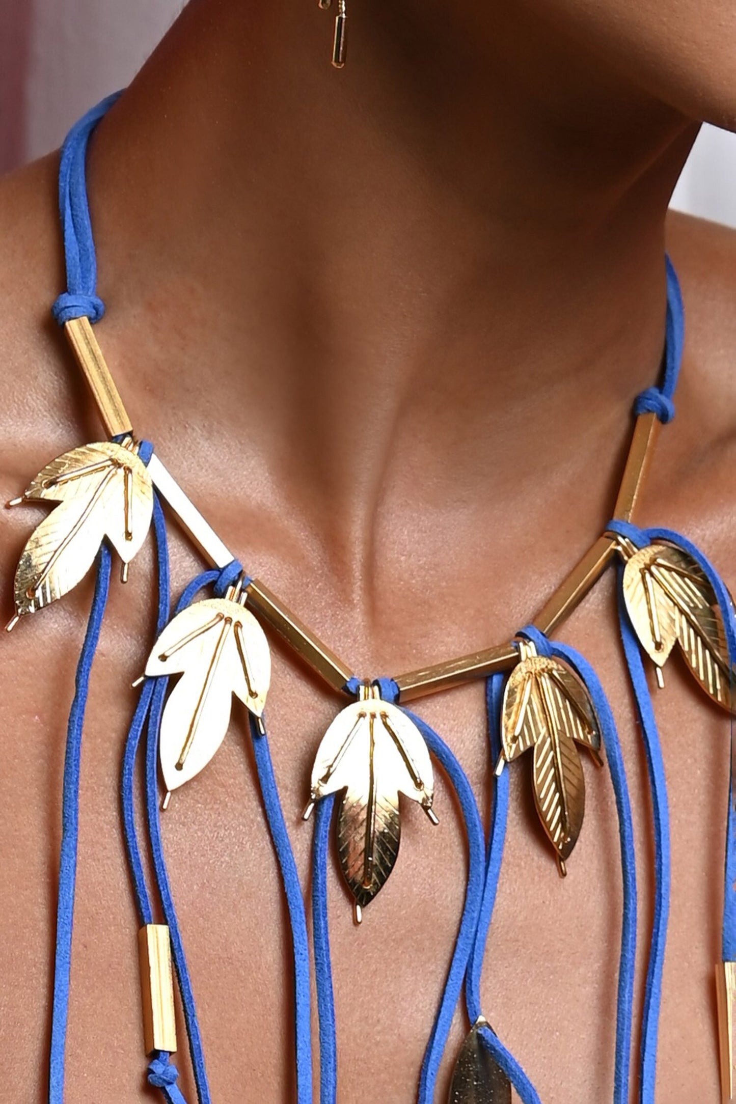 Serenity Leaflet Carved Necklace 