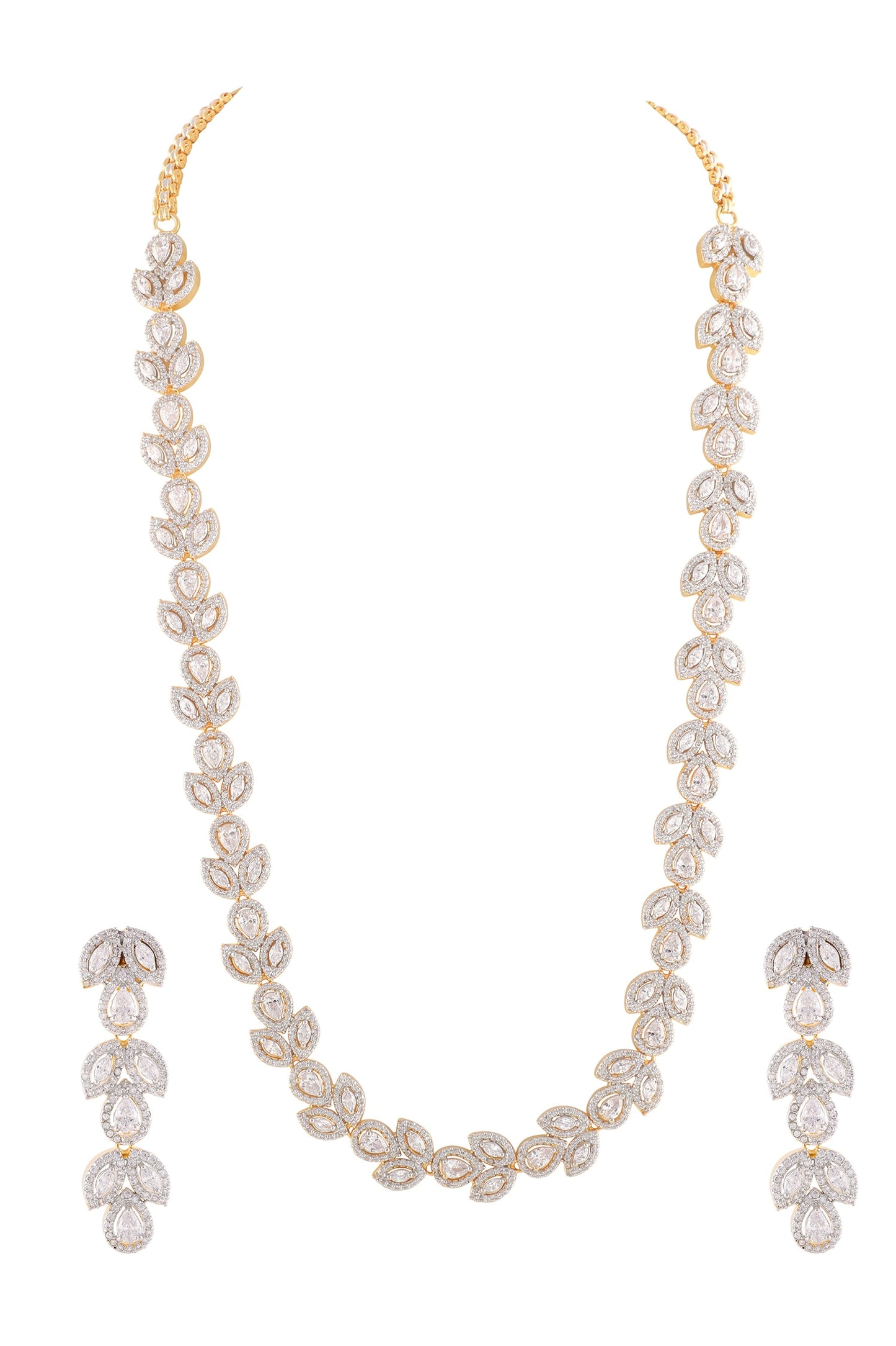 Diamond Embellished Necklace Set 