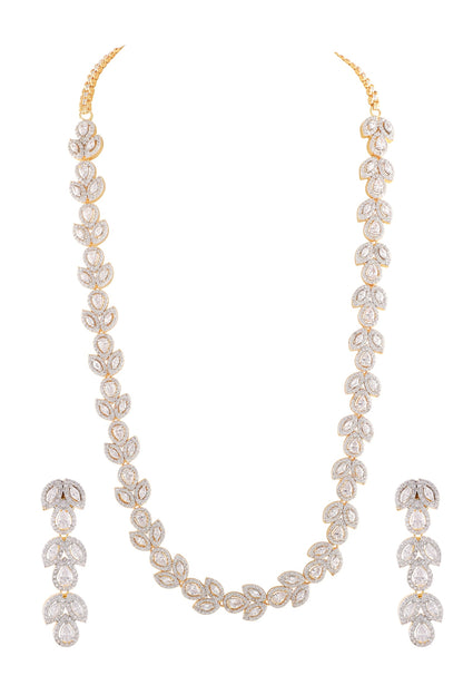 Diamond Embellished Necklace Set 