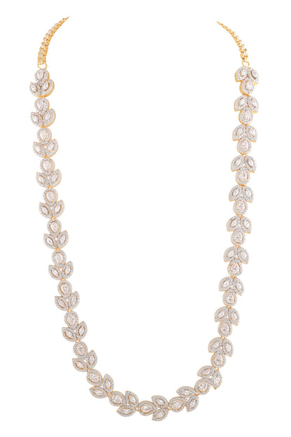 Diamond Embellished Necklace Set 