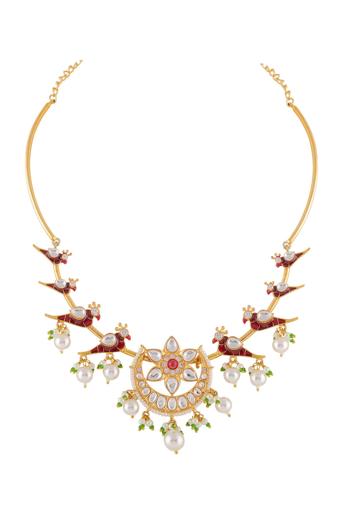 Botanic Embellished Necklace Set 