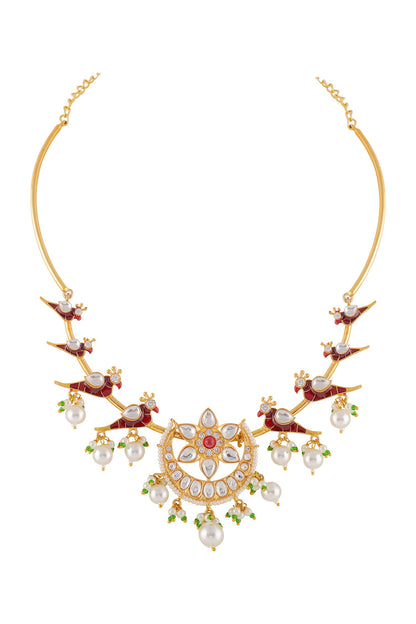 Botanic Embellished Necklace Set 