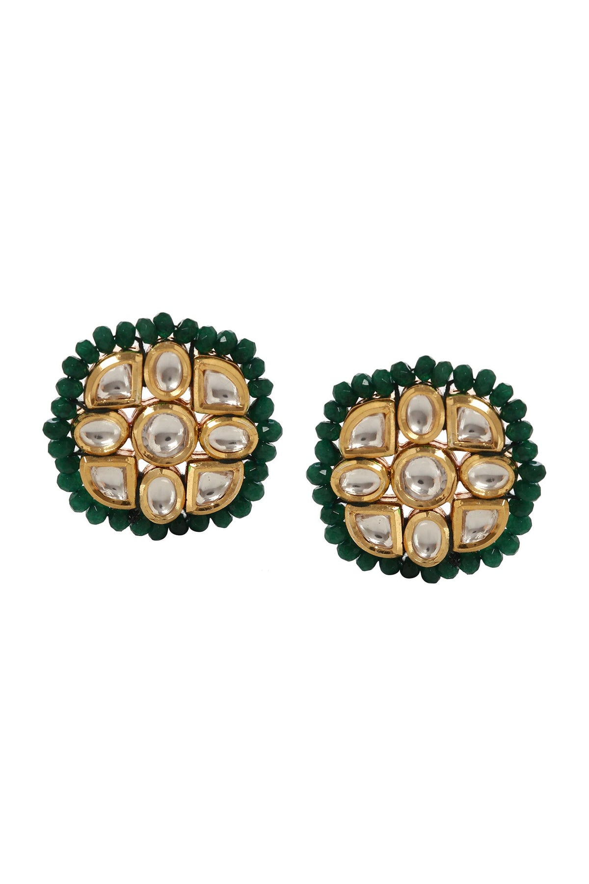 Geometric Carved Earrings 