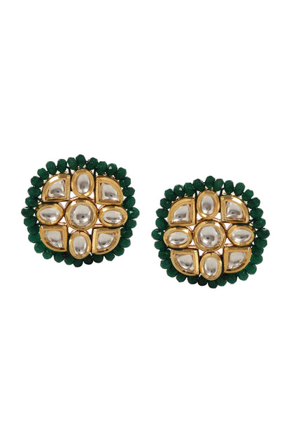 Geometric Carved Earrings 