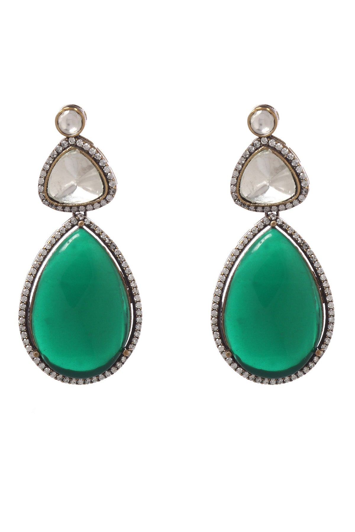 Two Tone Layered Necklace Set 
