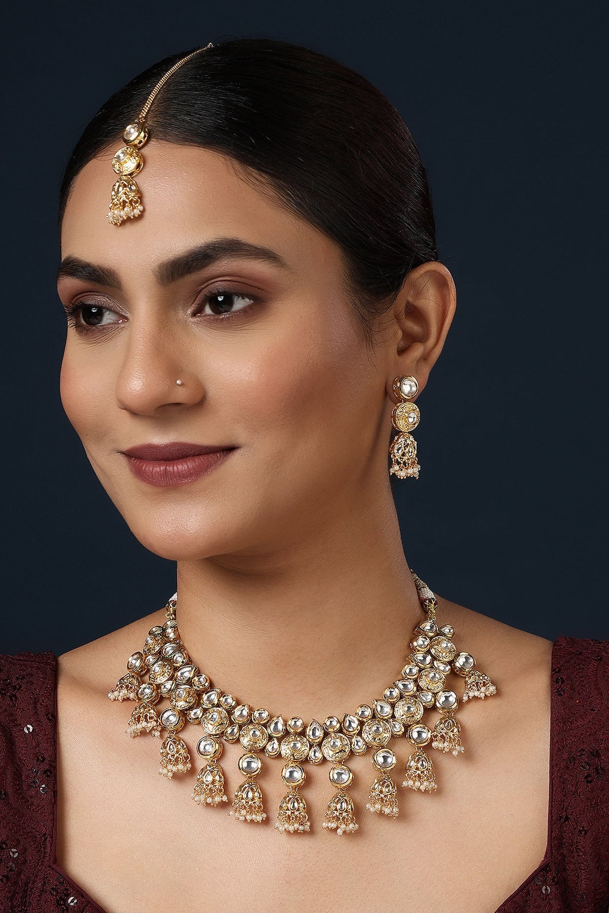 Kundan Embellished Jewellery Set 
