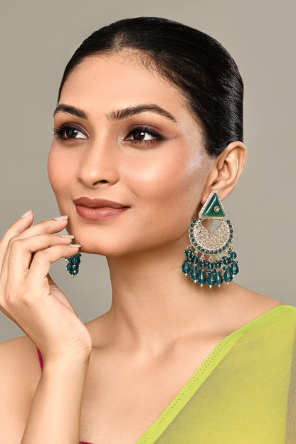 Embellished Chandbali Earrings 