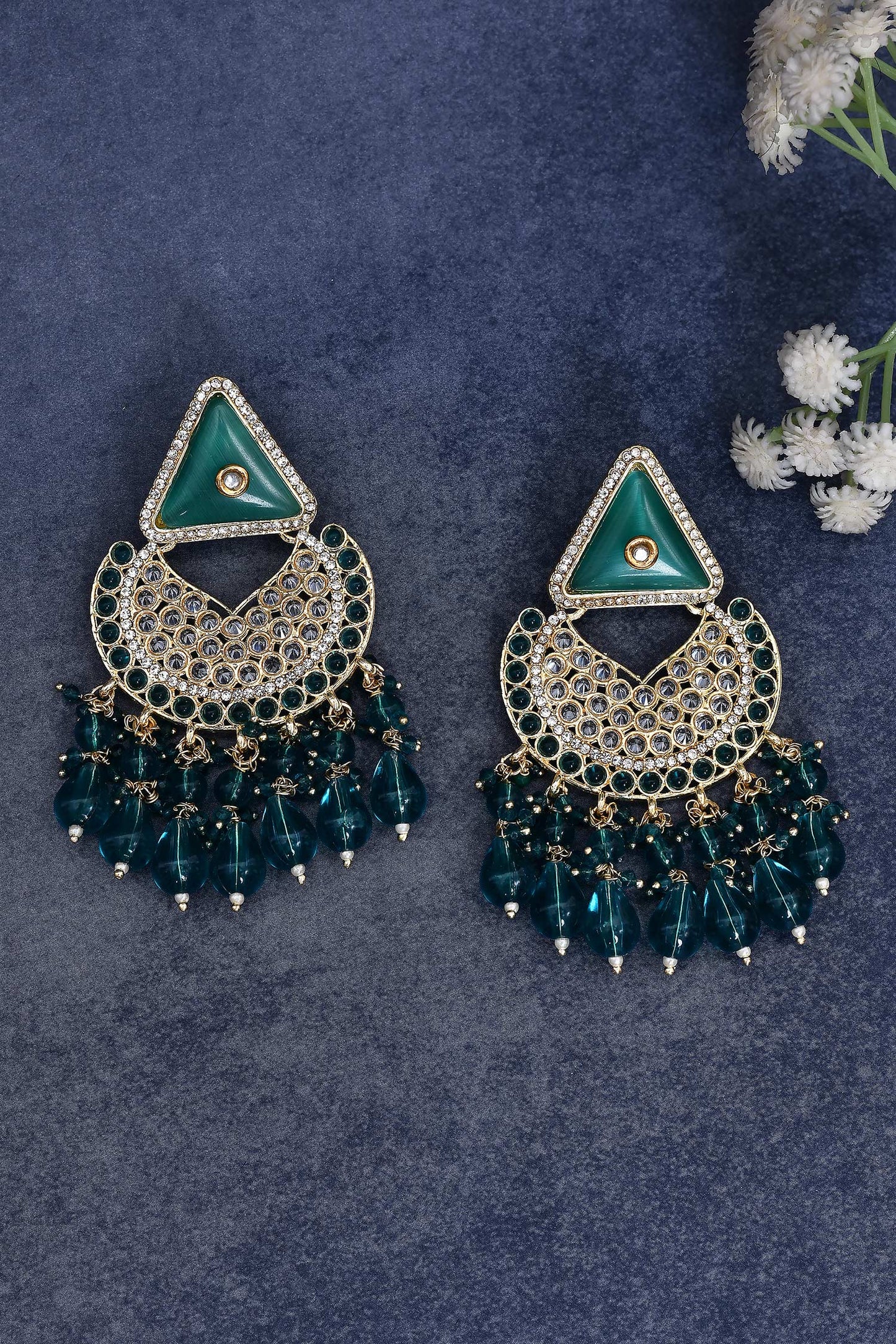 Embellished Chandbali Earrings 
