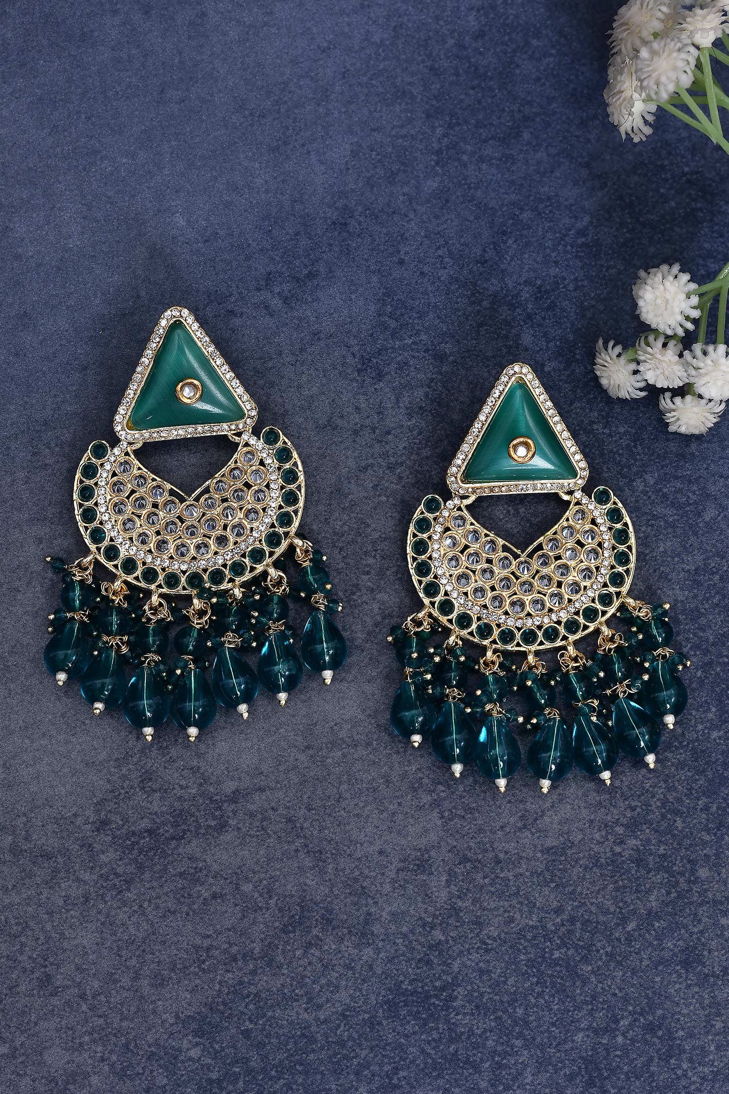 Embellished Chandbali Earrings 