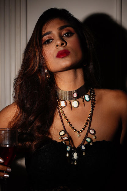 Victorian Stone Embellished Choker 