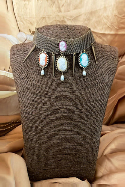 Victorian Stone Embellished Choker 
