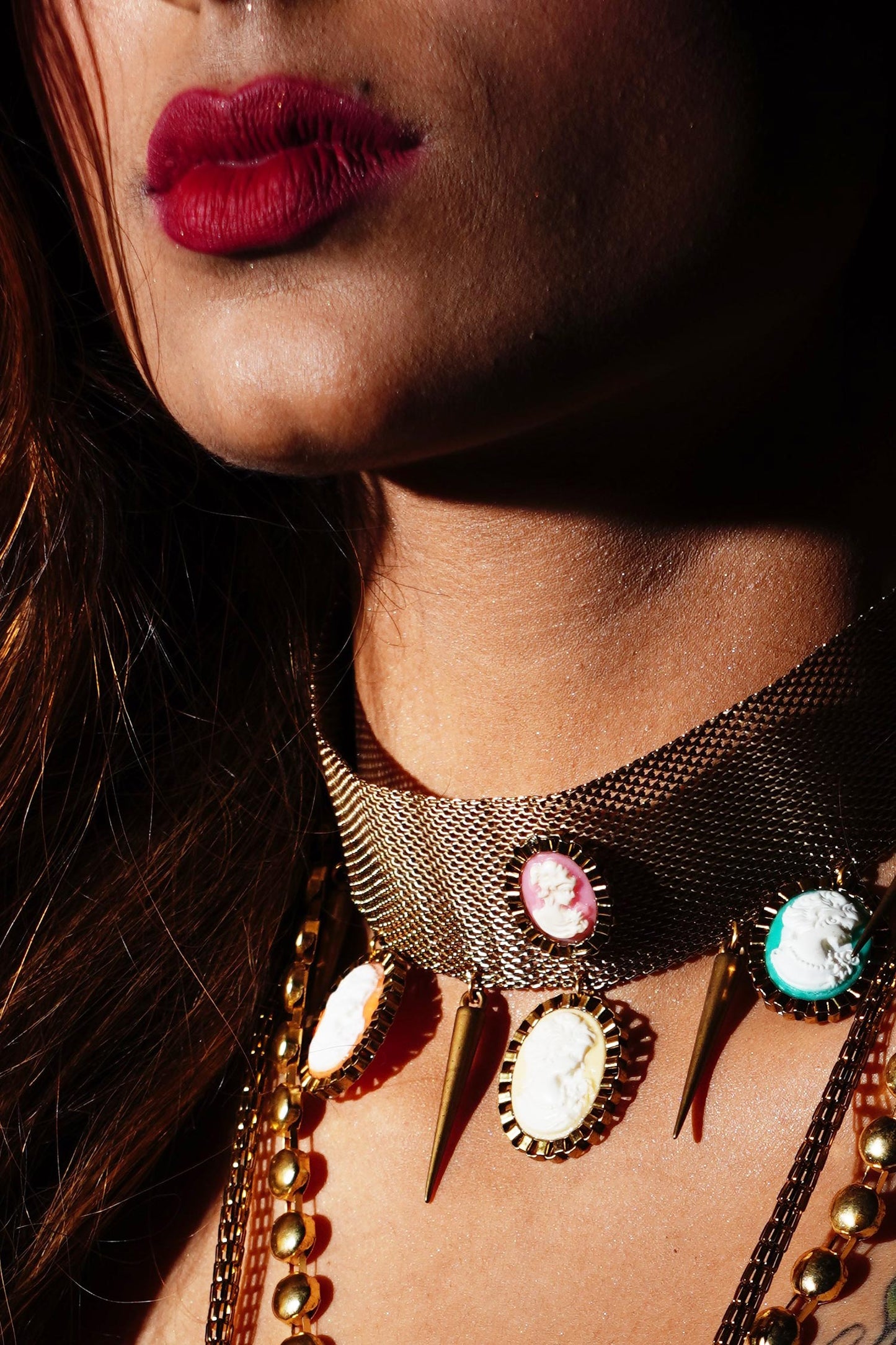 Victorian Stone Embellished Choker 