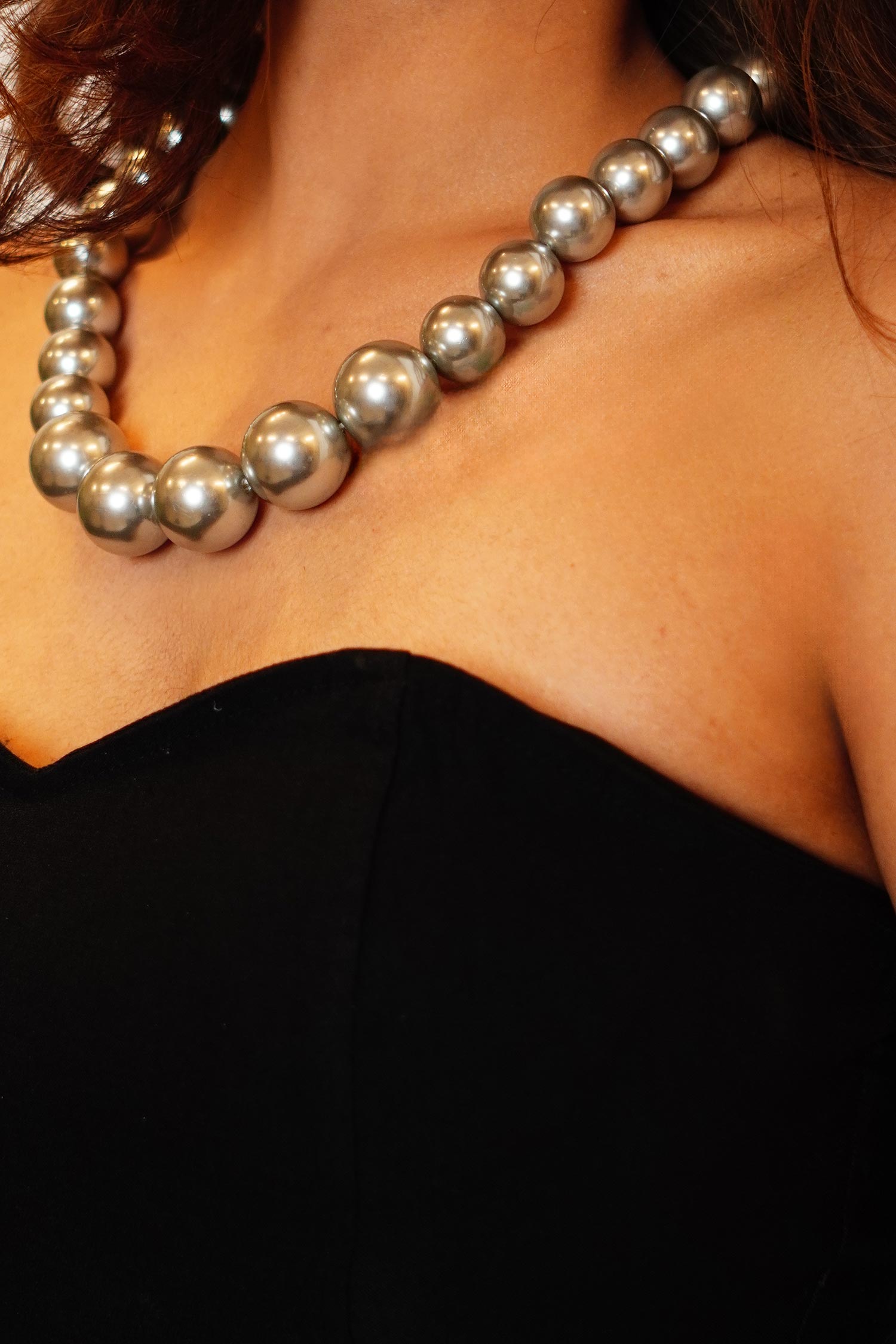 Pearl Embellished Choker 