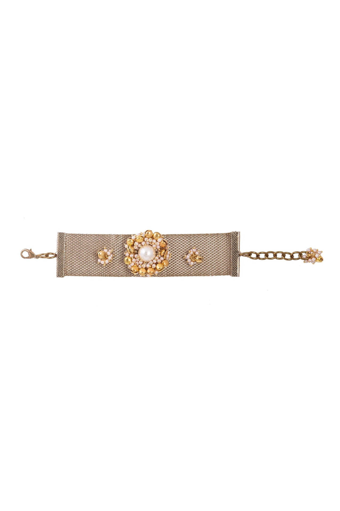 Ghunghroo Embellished Mesh Bracelet 