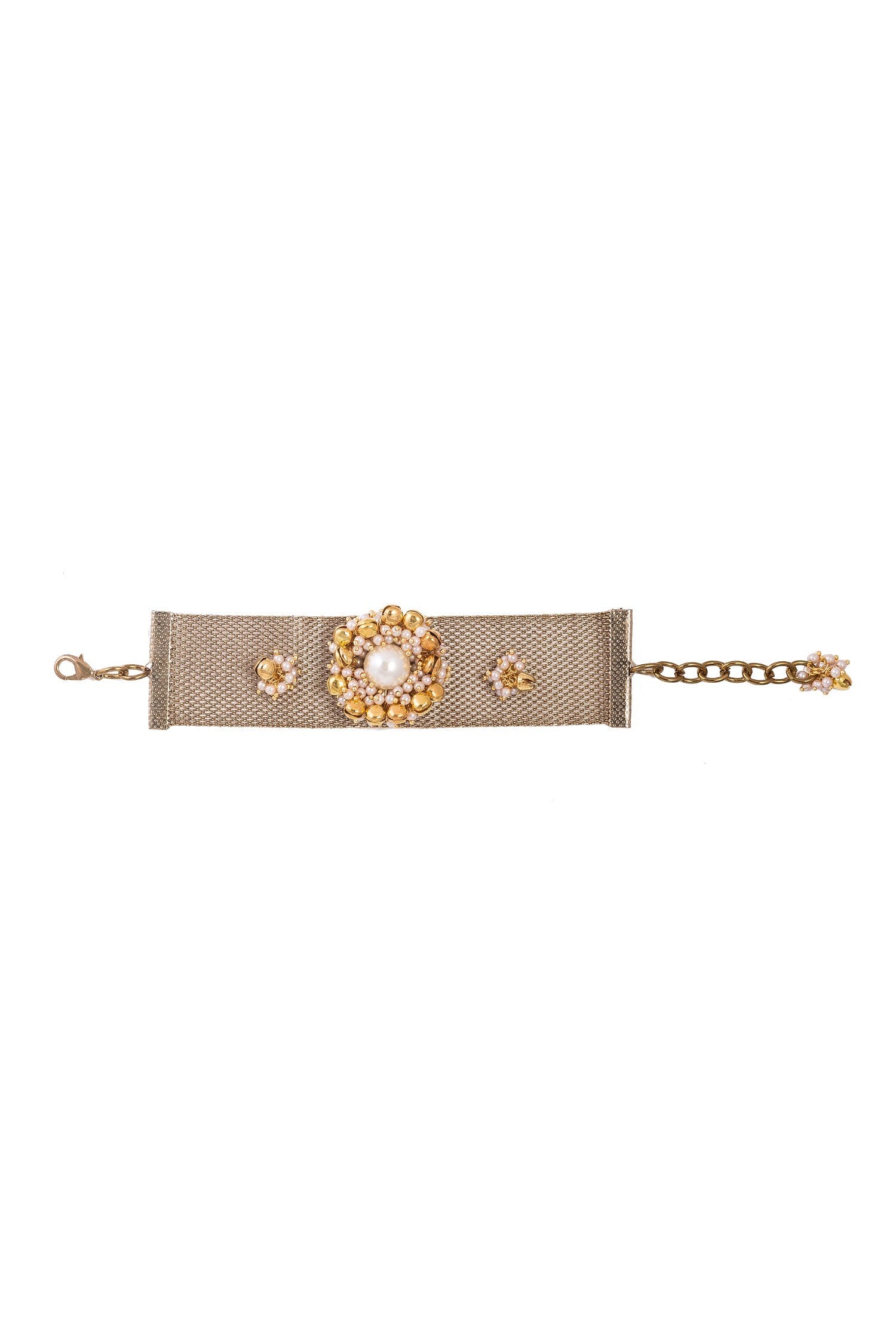 Ghunghroo Embellished Mesh Bracelet 