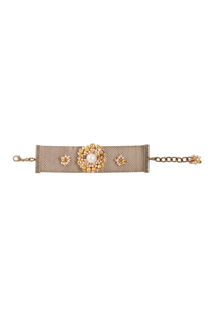 Ghunghroo Embellished Mesh Bracelet 