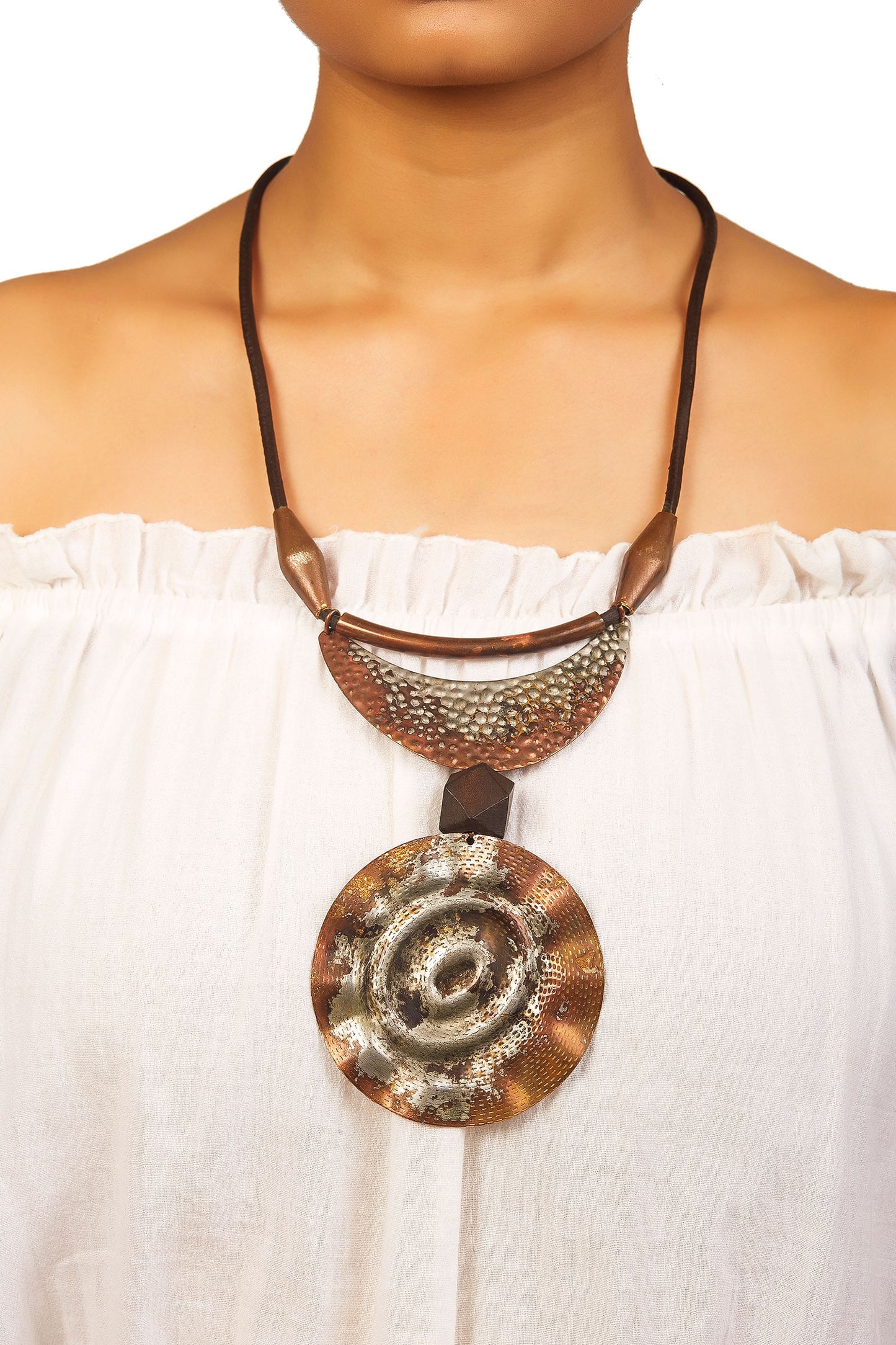 Rustic Double Drop Necklace 