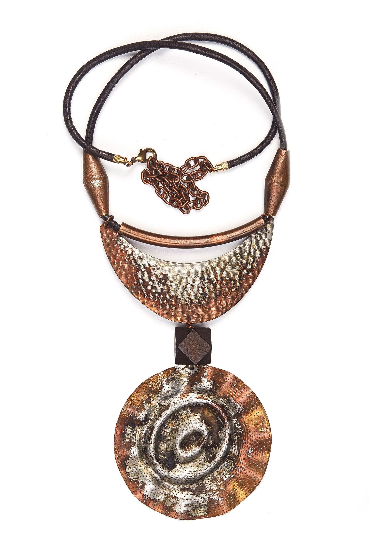 Rustic Double Drop Necklace 