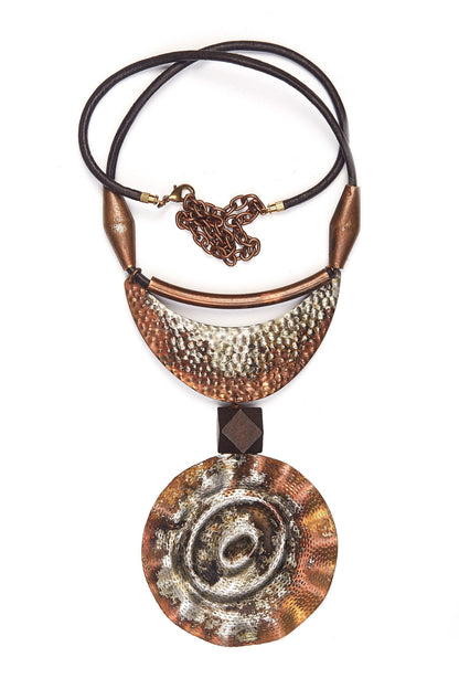 Rustic Double Drop Necklace 