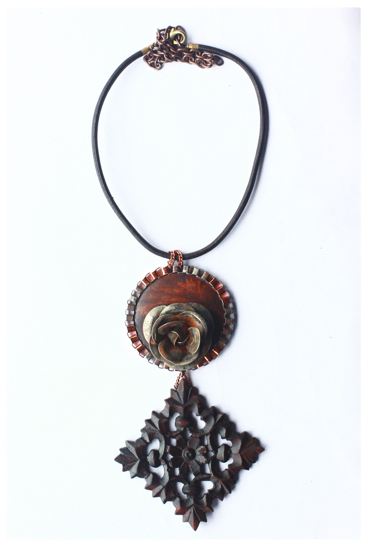 Rustic Rose & Romance Necklace 