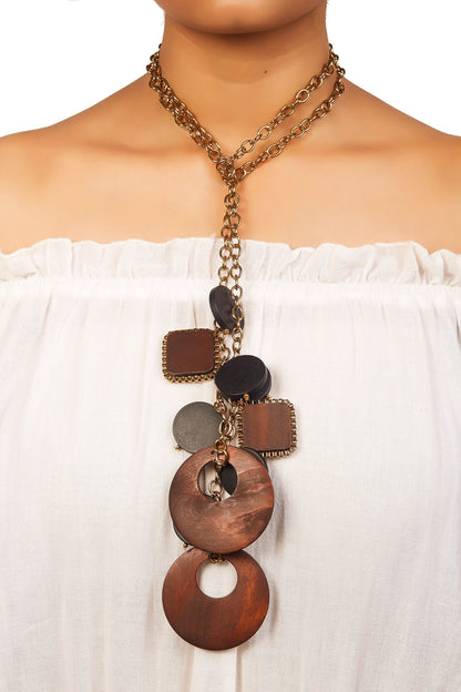 Tie The Knot Tassel Scarf Necklace 