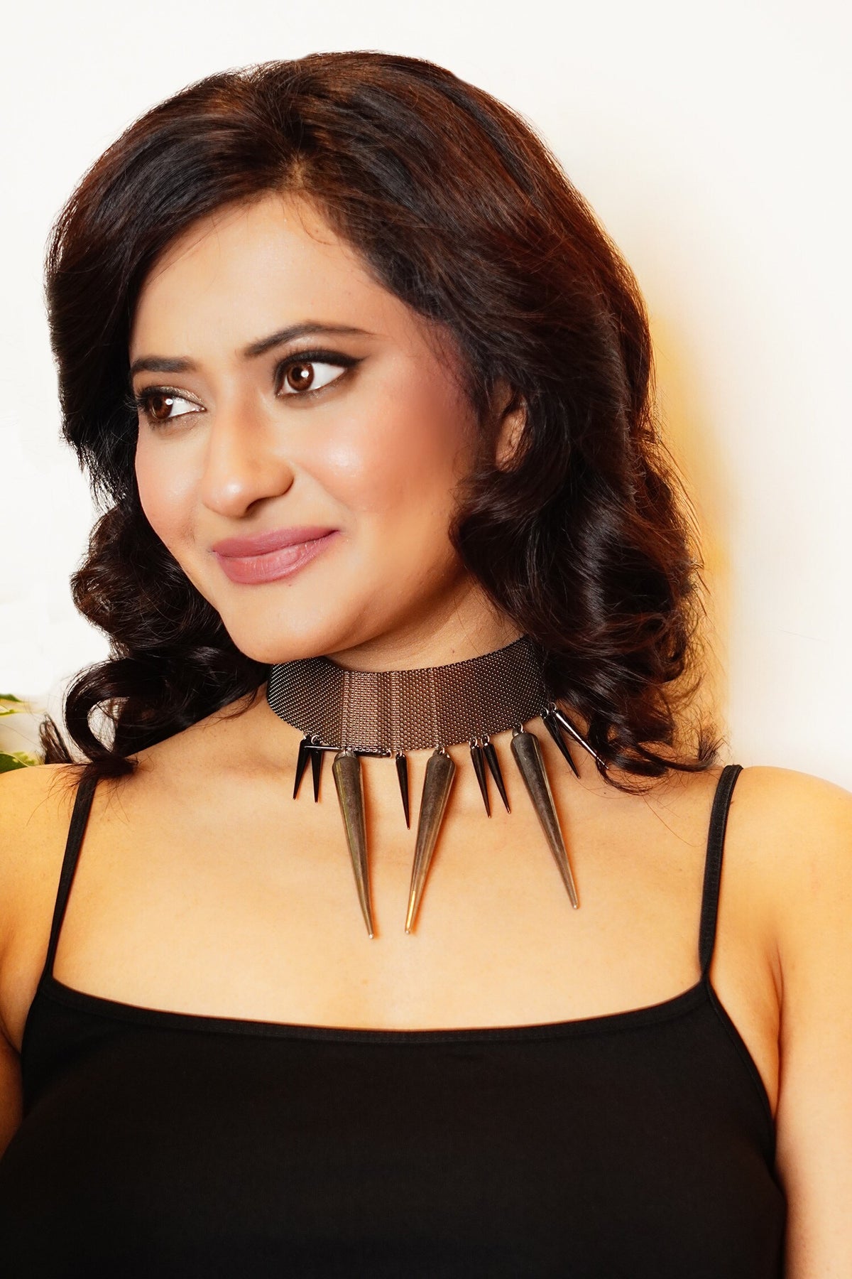 Spiked Mesh Necklace 