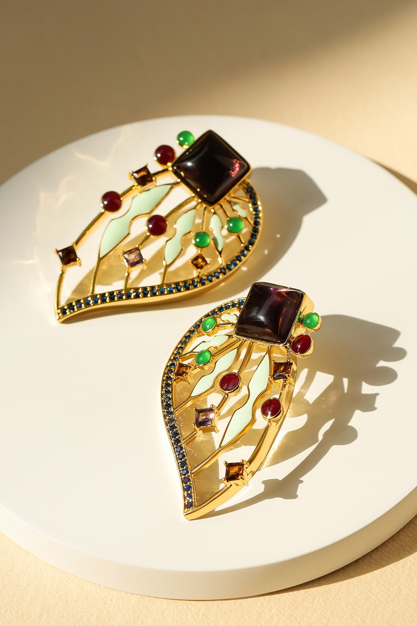 Gabrielles Wings Embellished Dangler Earrings 
