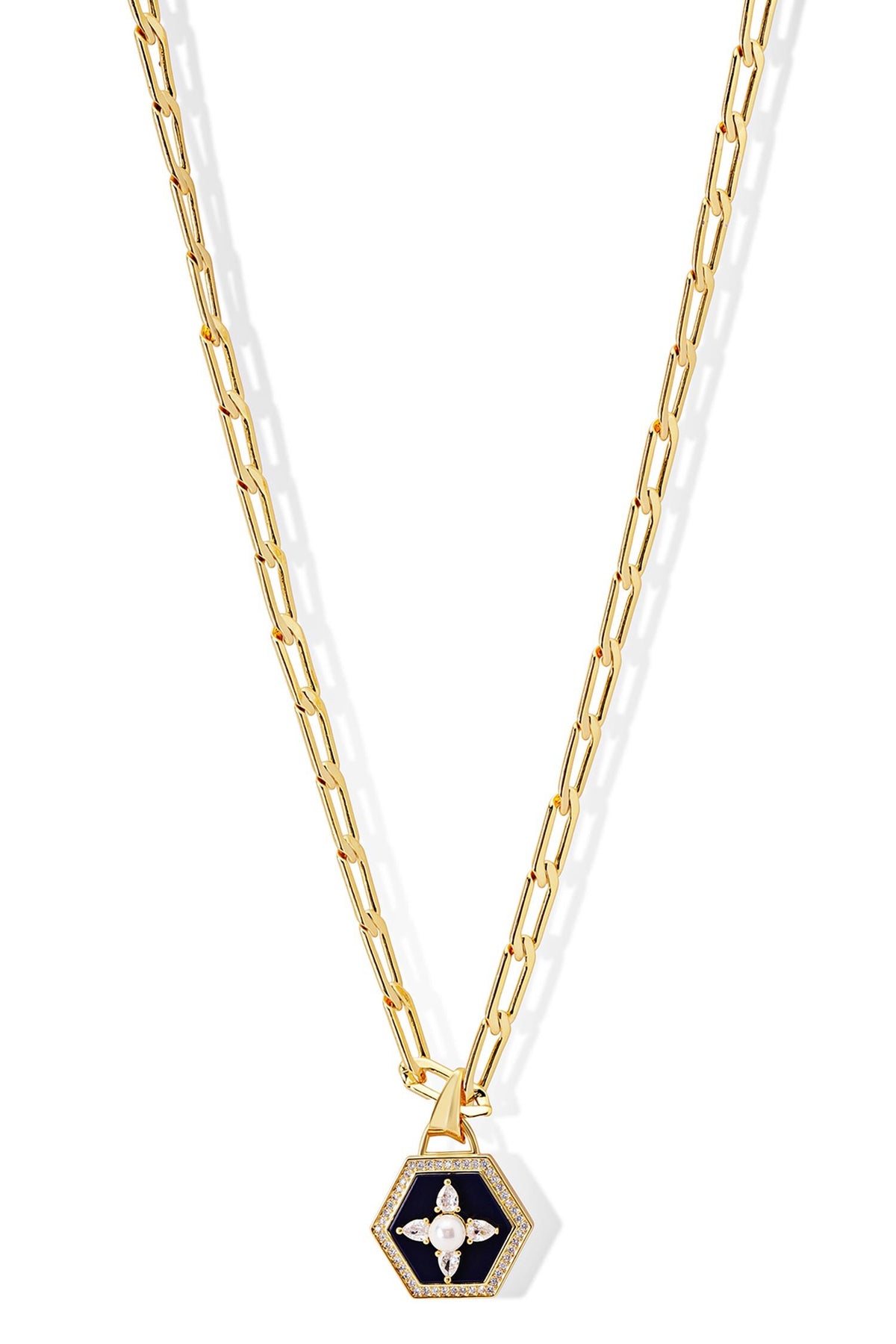 Sabines Sigil Embellished Pendant Necklace 