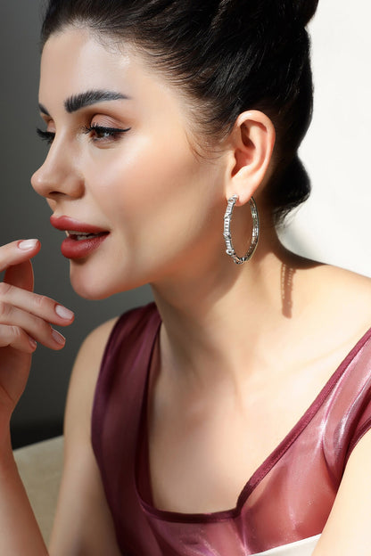 Forest Faerie Stone Studded Hoops 