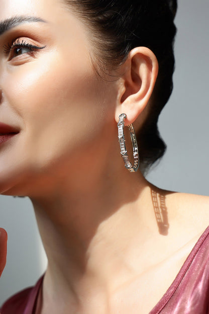 Forest Faerie Stone Studded Hoops 
