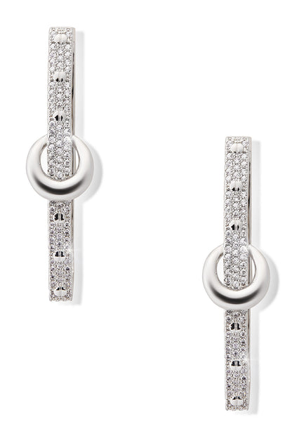 Woodland Lore Embellished Square Hoops 