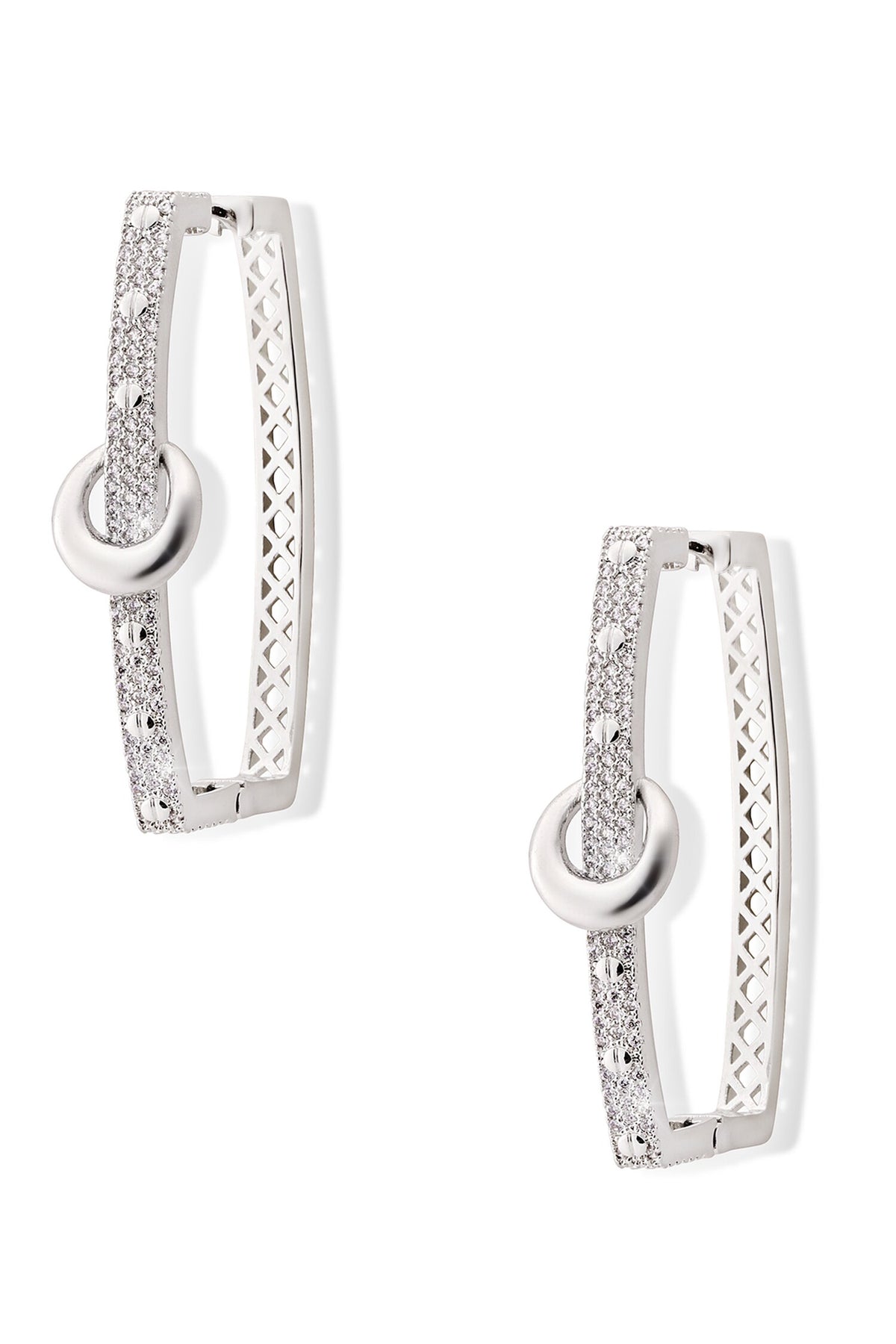 Woodland Lore Embellished Square Hoops 