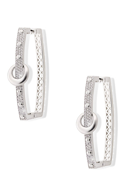 Woodland Lore Embellished Square Hoops 