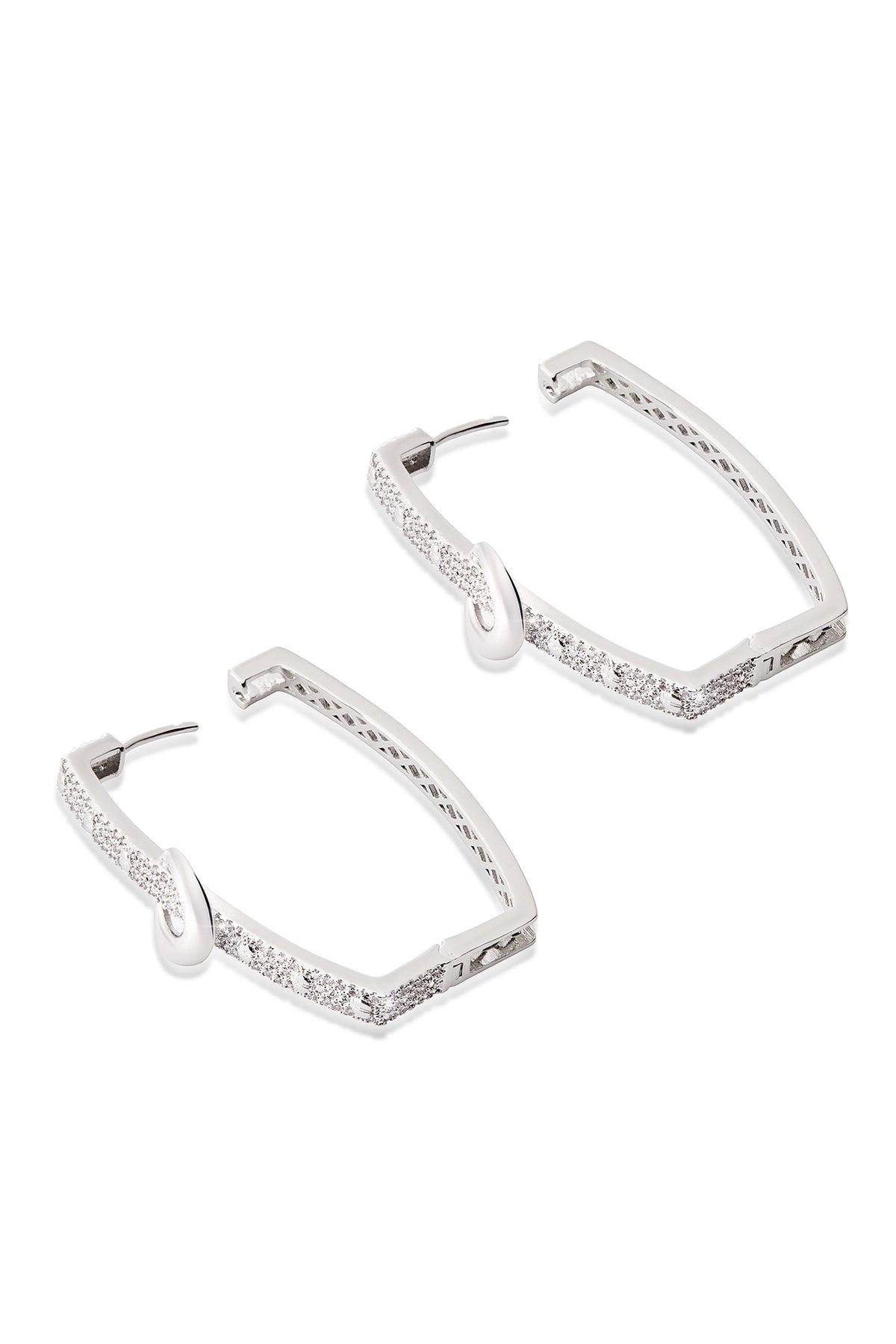 Woodland Lore Embellished Square Hoops 
