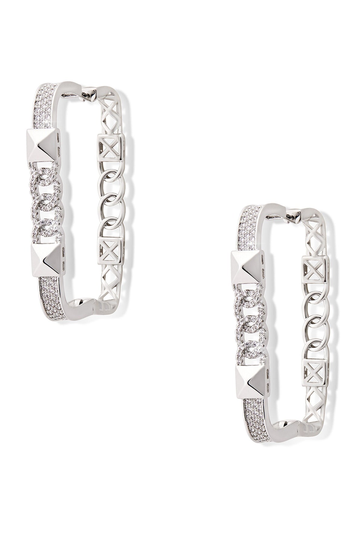 Willows Veil Embellished Hoops 