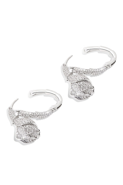 Monets Tulips Stone Embellished Hoops 