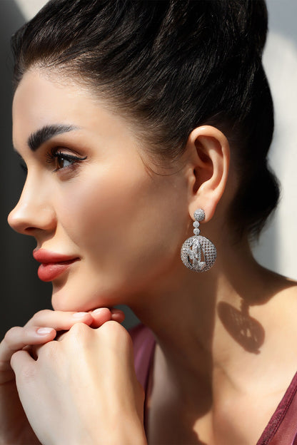 Forest Nest Ball Embellished Earrings 