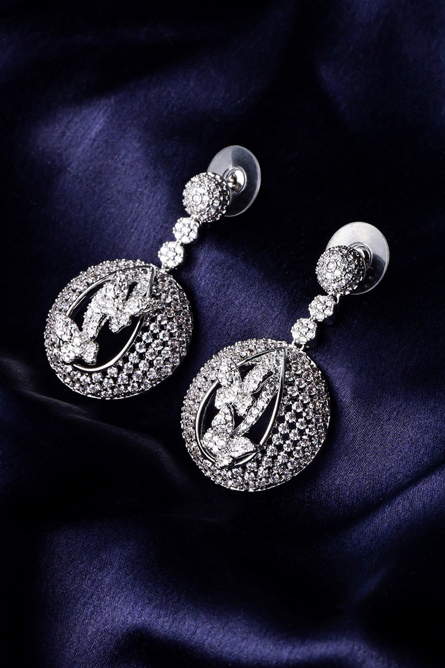 Forest Nest Ball Embellished Earrings 