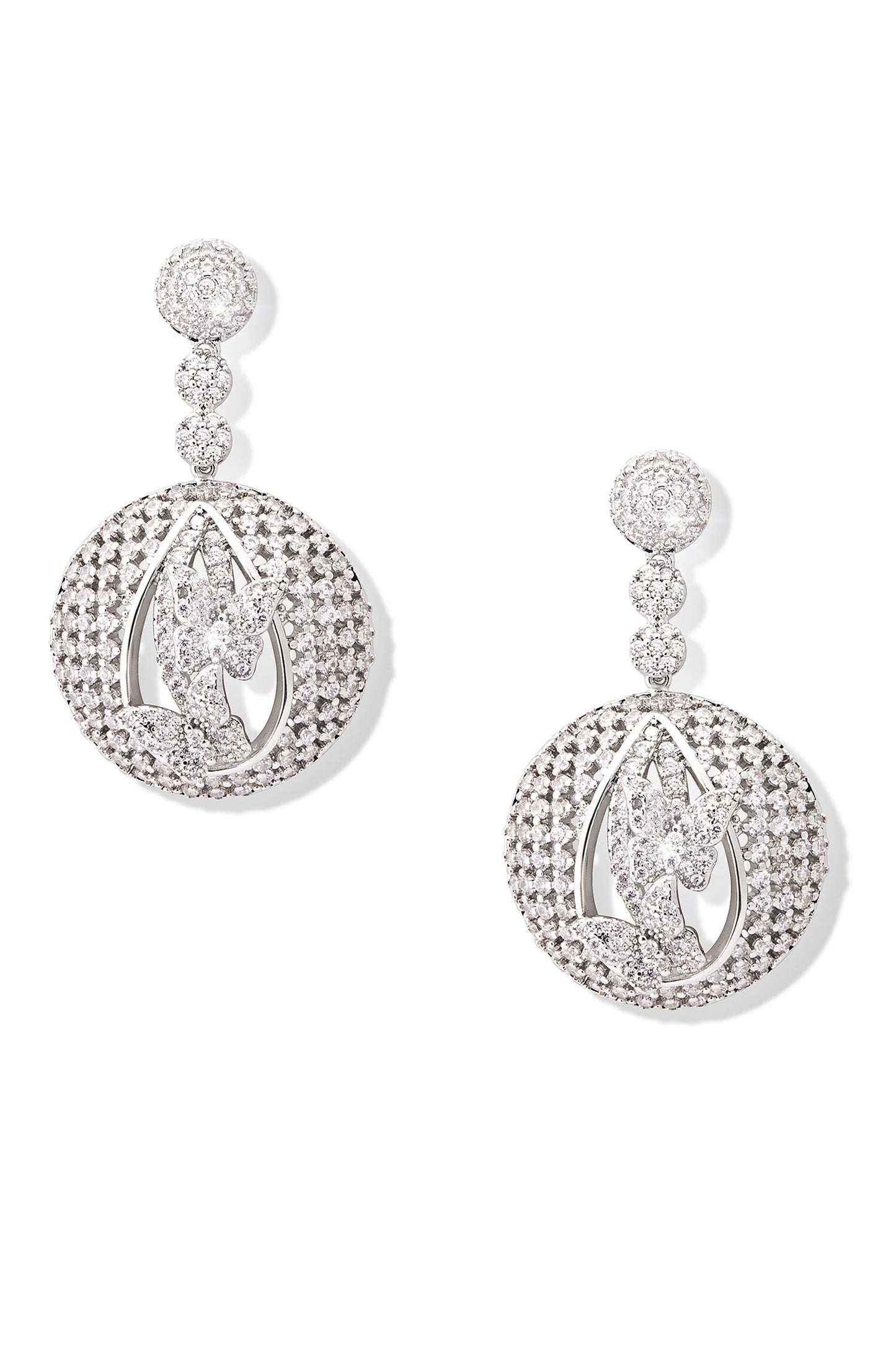 Forest Nest Ball Embellished Earrings 