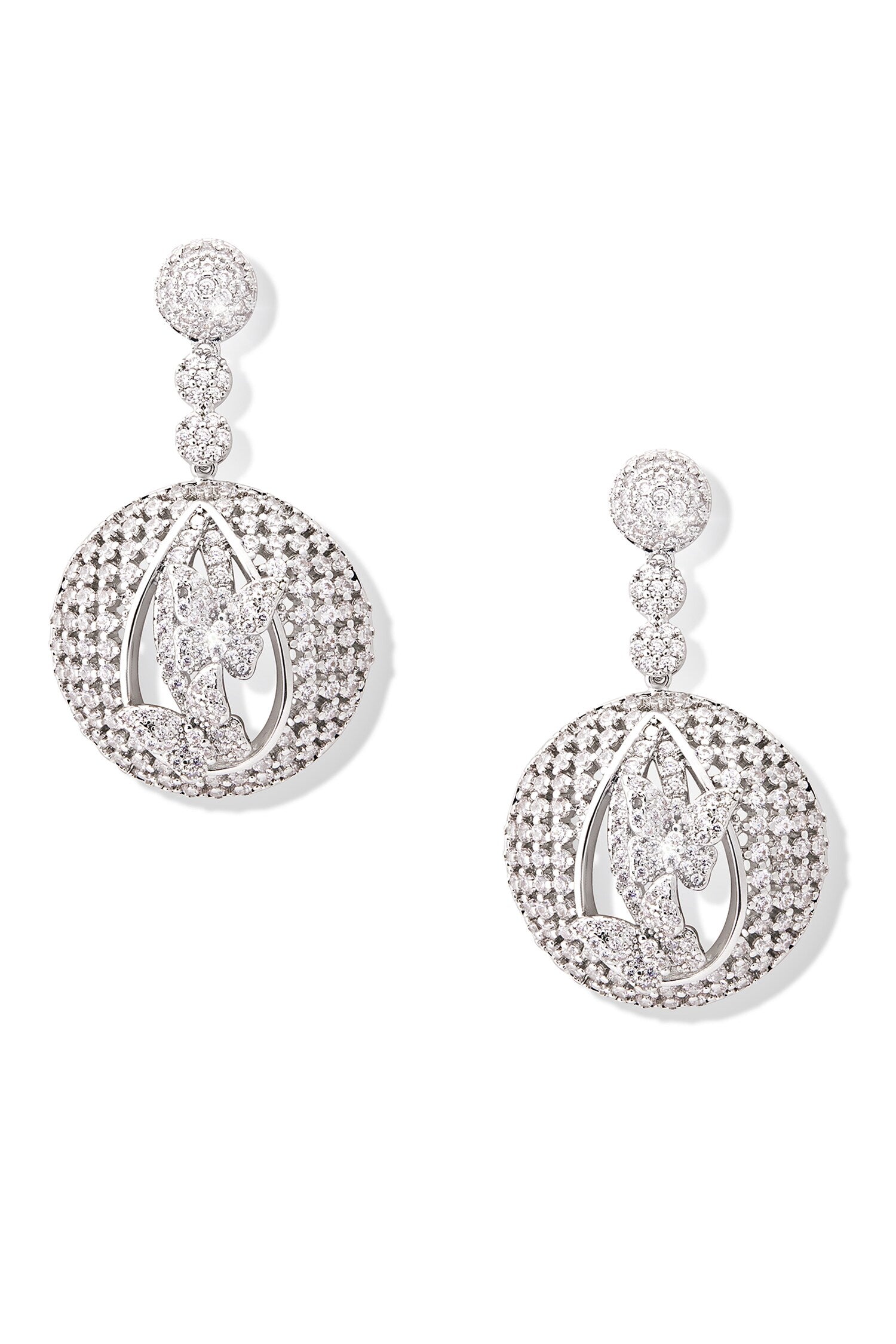 Forest Nest Ball Embellished Earrings 