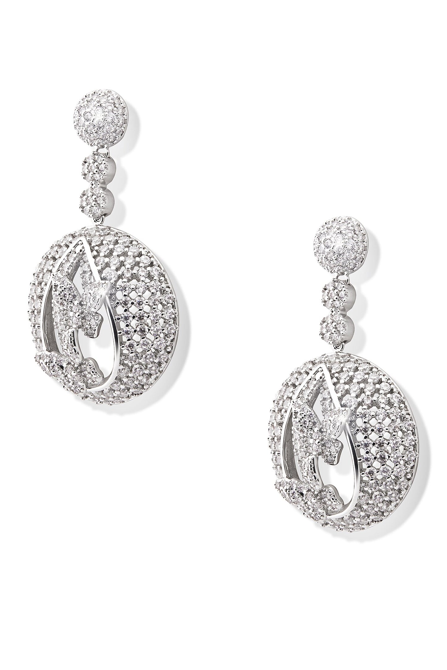 Forest Nest Ball Embellished Earrings 
