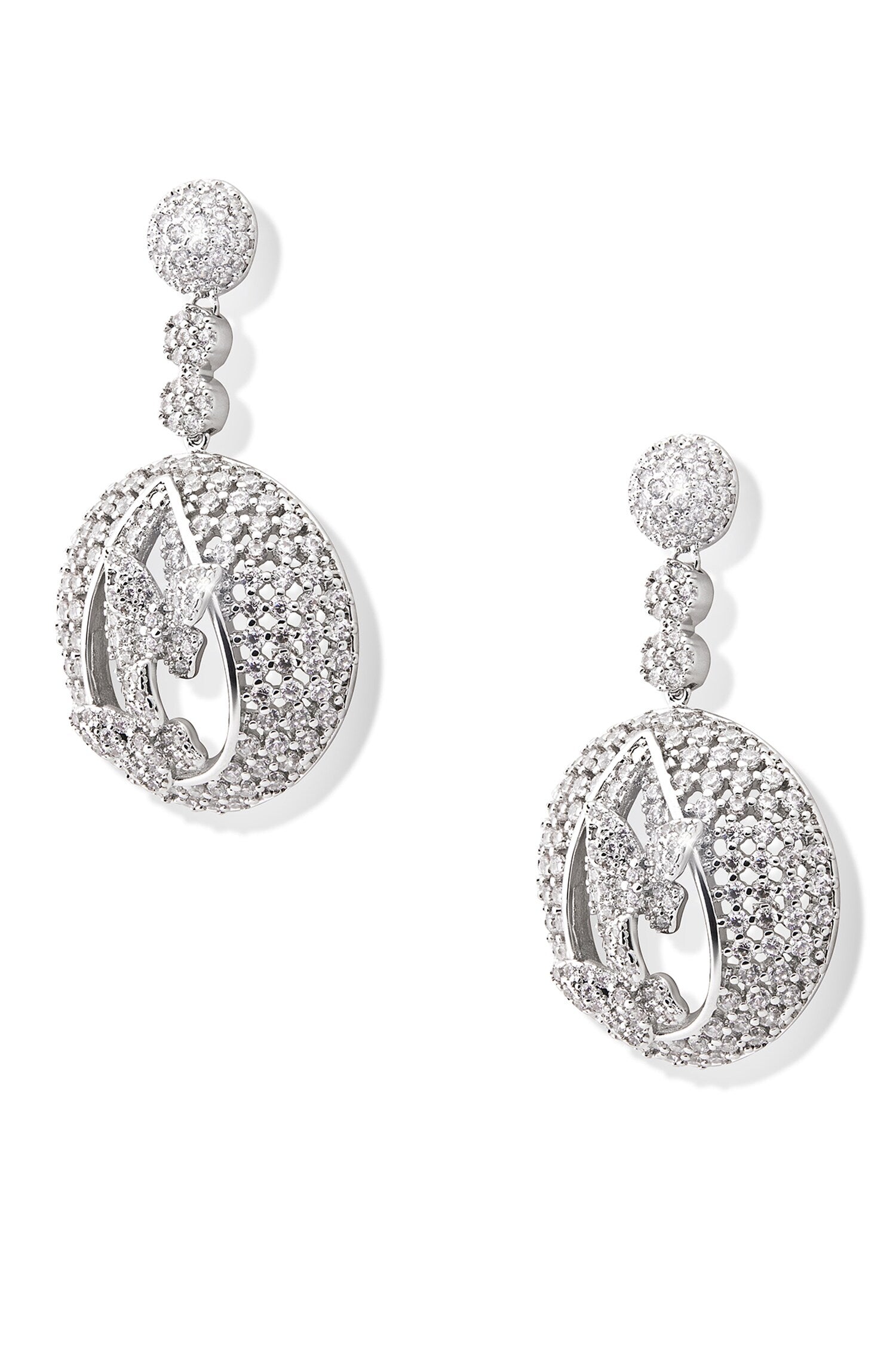 Forest Nest Ball Embellished Earrings 