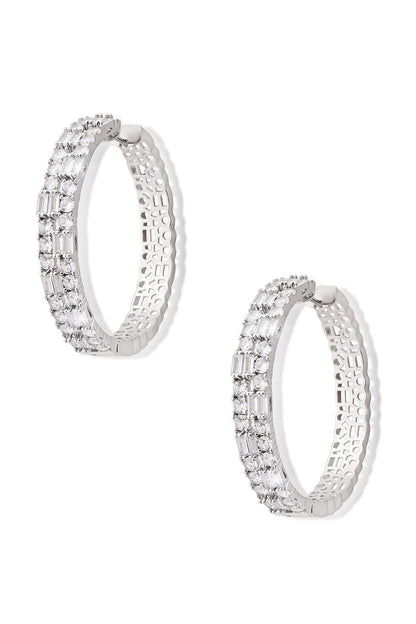 Enigma Stone Cluster Hoops 