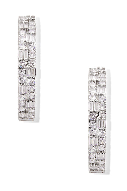 Enigma Stone Cluster Hoops 