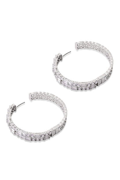 Enigma Stone Cluster Hoops 