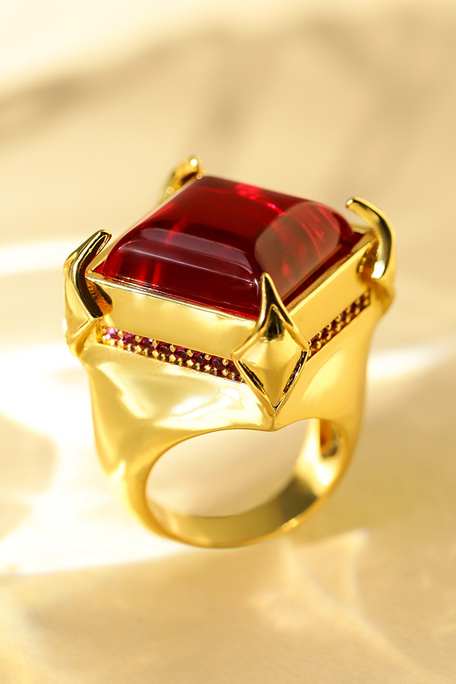 Harkins Heart Stone Embellished Ring 