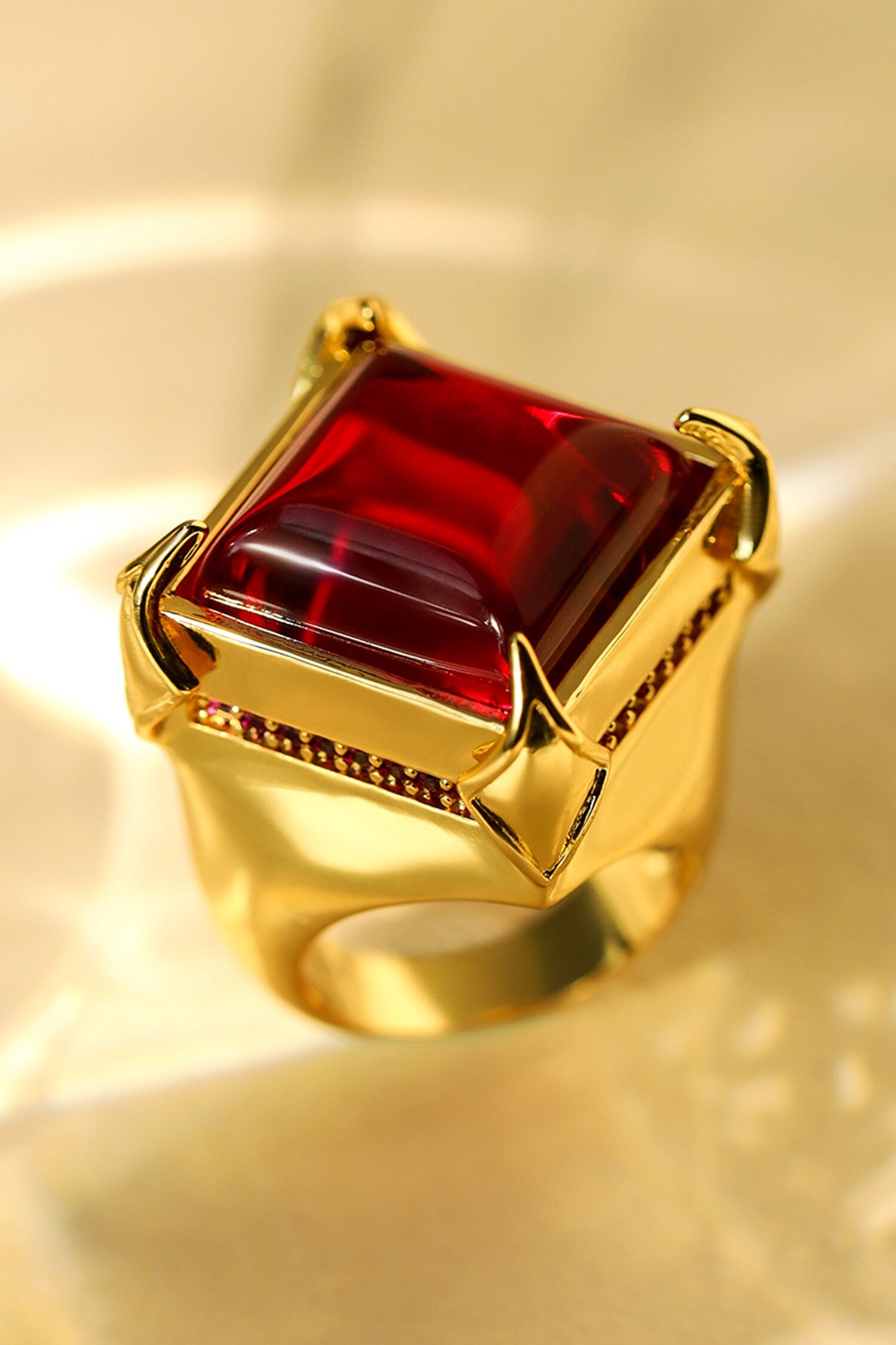 Harkins Heart Stone Embellished Ring 