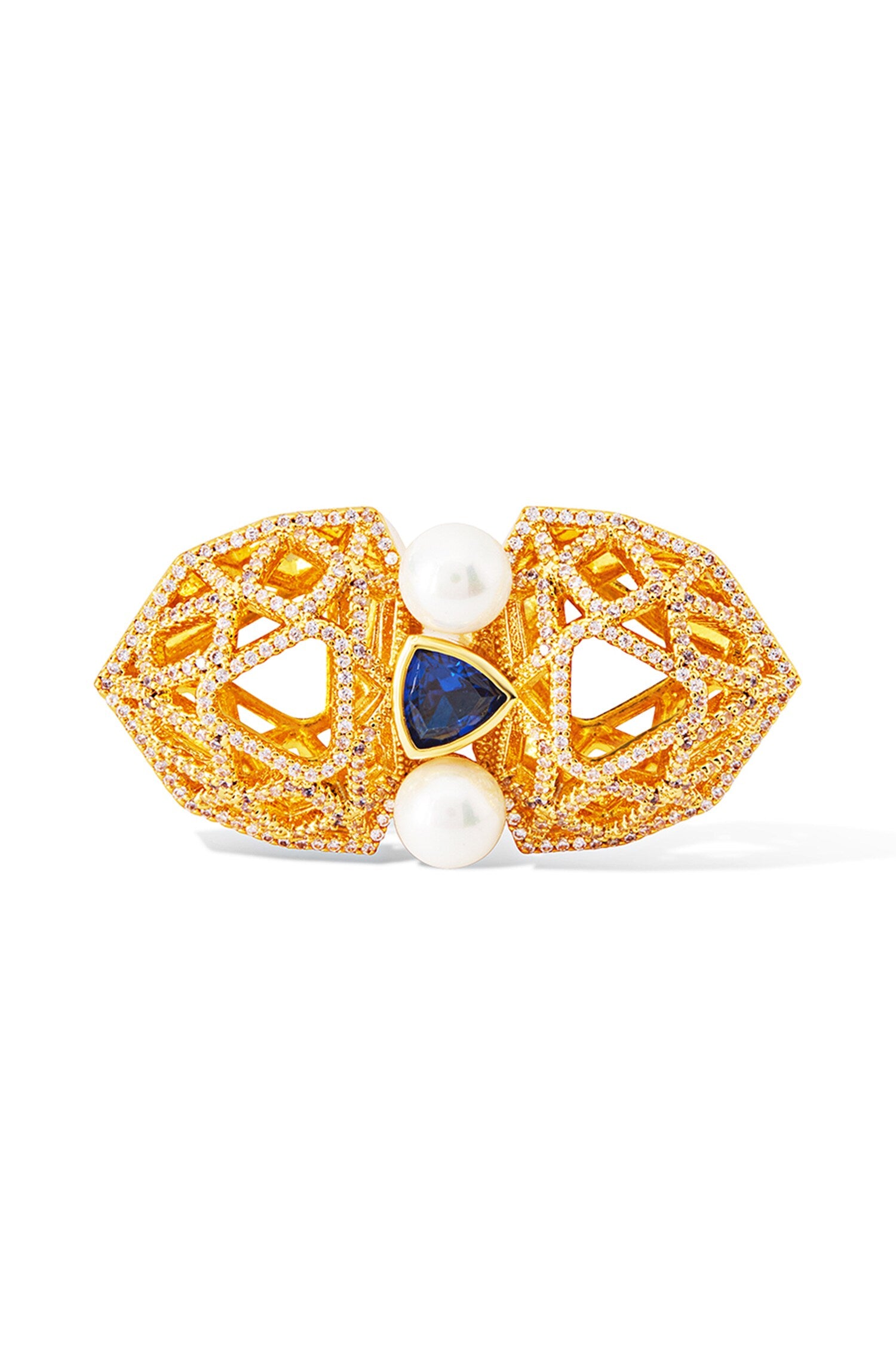 Felicity Geometric Carved Ring 