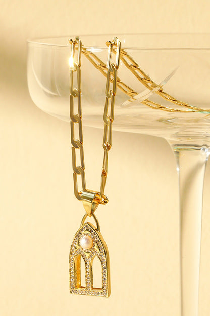 Nicoletta Mughal Carved Pendant Necklace 